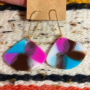 Handmade resin earrings